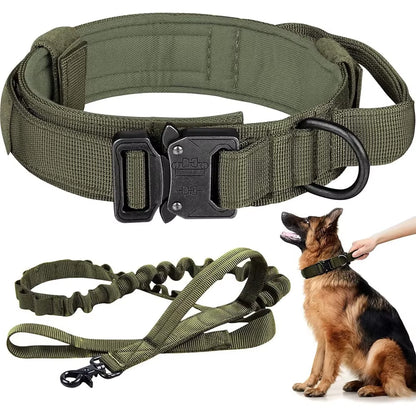 Tactical Dog Collar & Leash Set – Power, Control & Comfort for Every Adventure